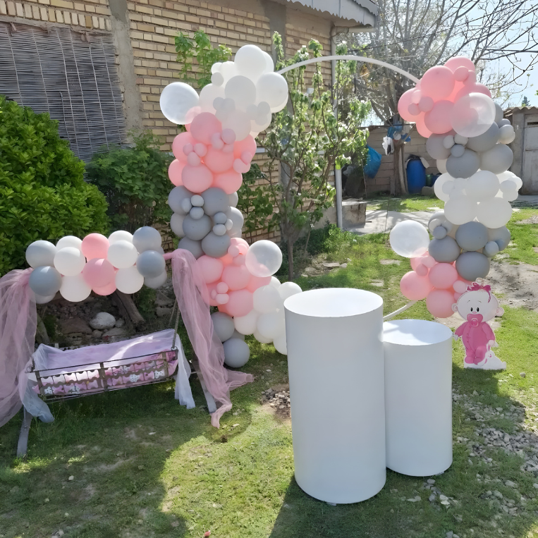 Balloon Arch Backdrop Kids Birthday Decoration